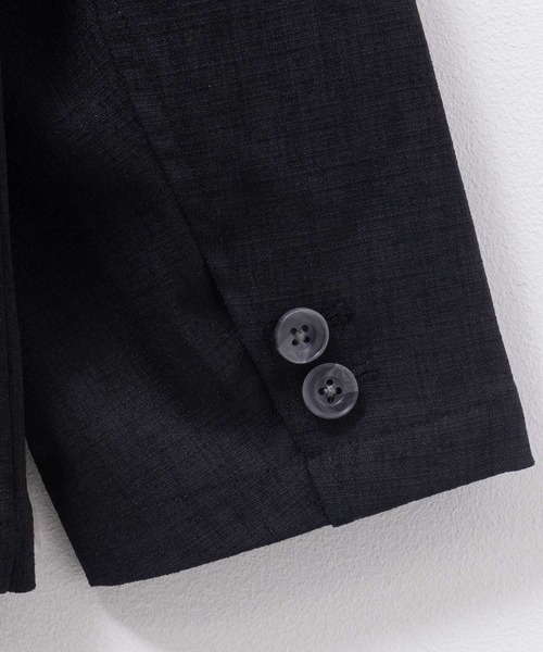 URBAN COLLECTION(アーバンコレクション)の「URBAN COLLECTION リネンライクジャケット(テーラードジャケット・メンズ・ブラック/チャコール・S/M/L/XL)」の16枚目の写真