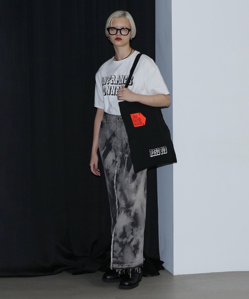 ROSE BUD（ローズバッド）の「(SANFRANCISCO.NNECT.)WEEKENDER TOTE BAG（トートバッグ・レディース・ホワイト/ブラック・ONE SIZE）」の4枚目の写真