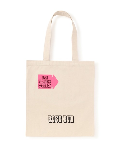 ROSE BUD（ローズバッド）の「(SANFRANCISCO.NNECT.)WEEKENDER TOTE BAG（トートバッグ・レディース・ホワイト/ブラック・ONE SIZE）」の8枚目の写真