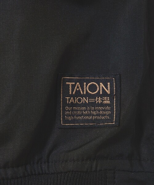 TAION（タイオン）の「【TAION/タイオン】NON DOWN MILITALY REVERSIBLE MA-1/ノンダウン ミリタリー リバーシブル MA-1ジャケット（ブルゾン・メンズ・ブラック/ダークネイビー・M/L/XL）」の9枚目の写真
