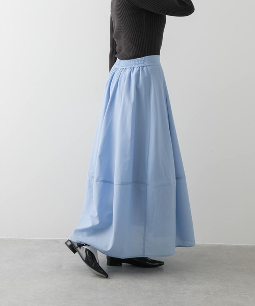 SENSE OF PLACE by URBAN RESEARCH（センスオブプレイスバイアーバンリサーチ）の「タックボリュームコクーンスカート（スカート・レディース・オフホワイト/ブラック/ライトブルー・SMALL/MEDIUM）」の10枚目の写真