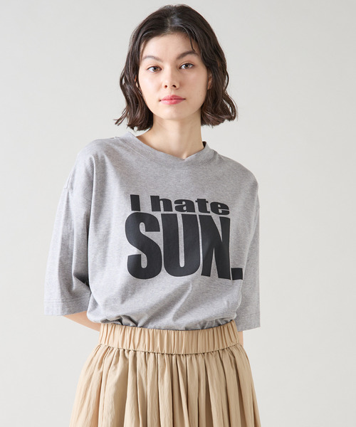 Tiara（ティアラ）の「プリントTシャツ（Tシャツ/カットソー・レディース・杢グレー/ホワイト/チャコールグレー・FREE）」の2枚目の写真