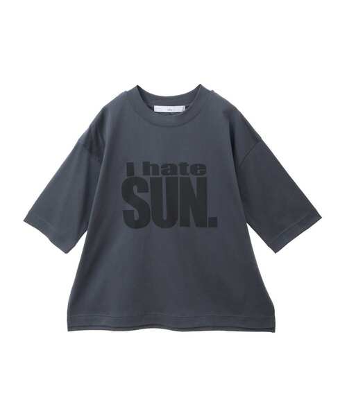 Tiara（ティアラ）の「プリントTシャツ（Tシャツ/カットソー・レディース・杢グレー/ホワイト/チャコールグレー・FREE）」の3枚目の写真