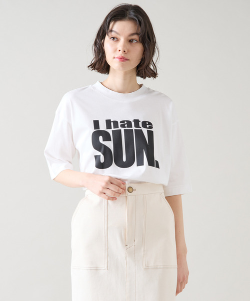 Tiara（ティアラ）の「プリントTシャツ（Tシャツ/カットソー・レディース・杢グレー/ホワイト/チャコールグレー・FREE）」の4枚目の写真