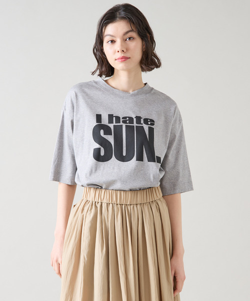 Tiara（ティアラ）の「プリントTシャツ（Tシャツ/カットソー・レディース・杢グレー/ホワイト/チャコールグレー・FREE）」の8枚目の写真