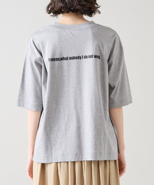 Tiara（ティアラ）の「プリントTシャツ（Tシャツ/カットソー・レディース・杢グレー/ホワイト/チャコールグレー・FREE）」の14枚目の写真