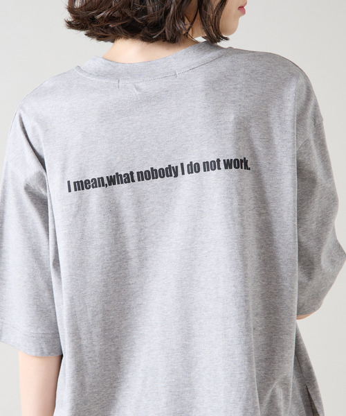 Tiara（ティアラ）の「プリントTシャツ（Tシャツ/カットソー・レディース・杢グレー/ホワイト/チャコールグレー・FREE）」の15枚目の写真