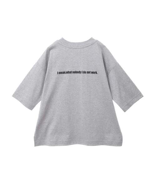 Tiara（ティアラ）の「プリントTシャツ（Tシャツ/カットソー・レディース・杢グレー/ホワイト/チャコールグレー・FREE）」の17枚目の写真