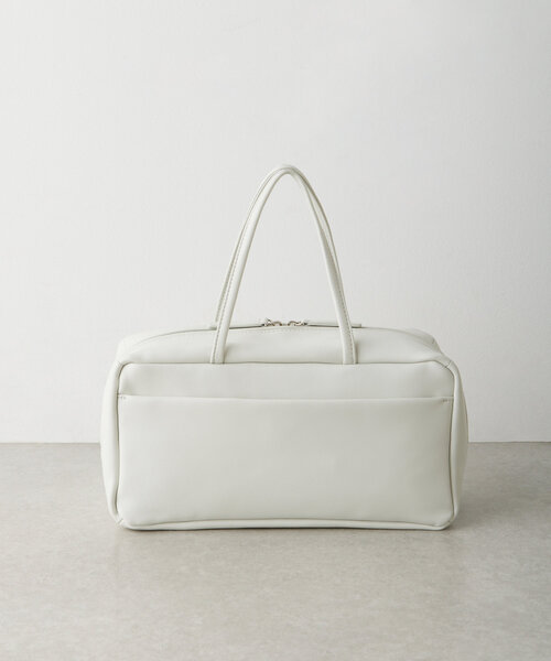 BEARDSLEY（ビアズリー）の「《NOTHING WRITTEN》ポケットハンドバッグ（トートバッグ・レディース・ホワイト/ブラック・FREE）」の9枚目の写真