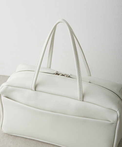 BEARDSLEY（ビアズリー）の「《NOTHING WRITTEN》ポケットハンドバッグ（トートバッグ・レディース・ホワイト/ブラック・FREE）」の7枚目の写真