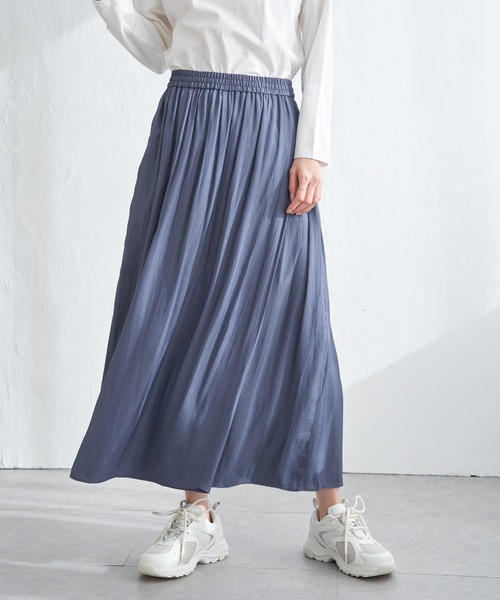 ikka（イッカ）の「カッセンボリュームラップスカーチョ（その他パンツ・レディース・チャコールグレー/ダークグリーン/ブルー/モカ・S/M/L）」の4枚目の写真