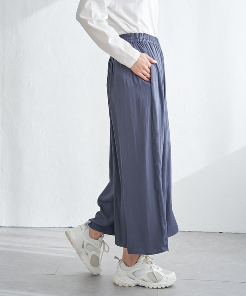 ikka（イッカ）の「カッセンボリュームラップスカーチョ（その他パンツ・レディース・チャコールグレー/ダークグリーン/ブルー/モカ・S/M/L）」の16枚目の写真