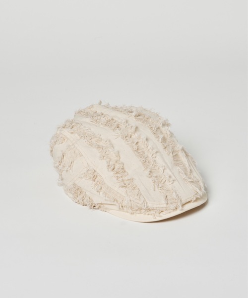 DTYYPE（ドタイプ）の「フリンジハンチング帽（ハンチング/ベレー帽・レディース・ブラック/ホワイト・FREE）」の14枚目の写真