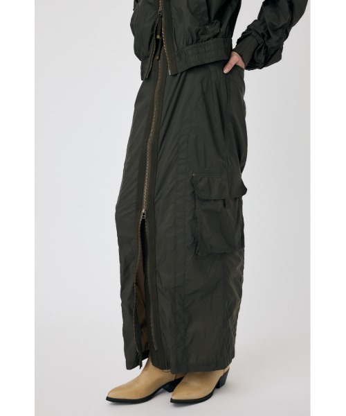 MOUSSY（マウジー）の「【セットアップ対応】FRONT ZIP FUNCTION スカート（スカート・レディース・ダークカーキ/キナリ/グレー・1/2）」の3枚目の写真