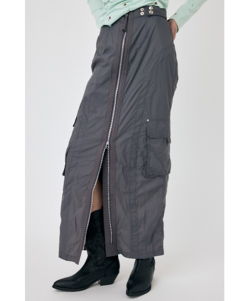 MOUSSY（マウジー）の「【セットアップ対応】FRONT ZIP FUNCTION スカート（スカート・レディース・ダークカーキ/キナリ/グレー・1/2）」の16枚目の写真