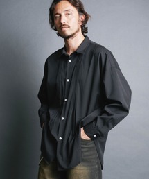 COMMON WARE | COMMONWARE:PE STRETCH PIN TUCK SHIRTS L/S/ ブロード ピンタックシャツ ロングスリーブ(シャツ/ブラウス)