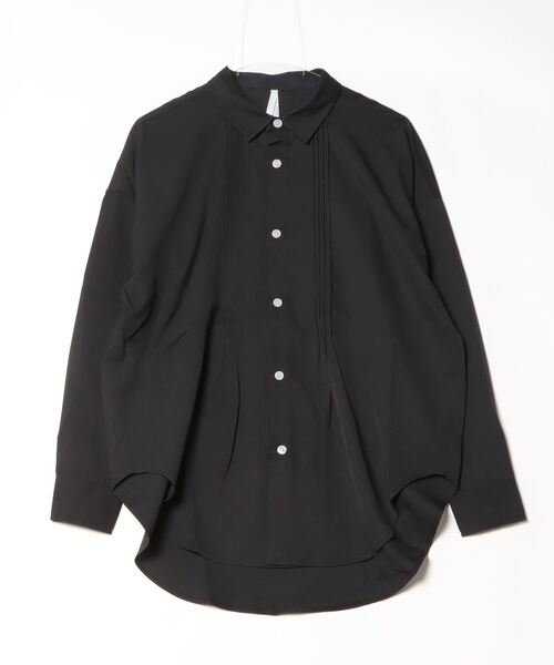 COMMON WARE（コモンウェアー）の「COMMONWARE:PE STRETCH PIN TUCK SHIRTS L/S/ ブロード ピンタックシャツ ロングスリーブ（シャツ/ブラウス・メンズ・ブラック/ホワイト・M/L/XL）」の8枚目の写真