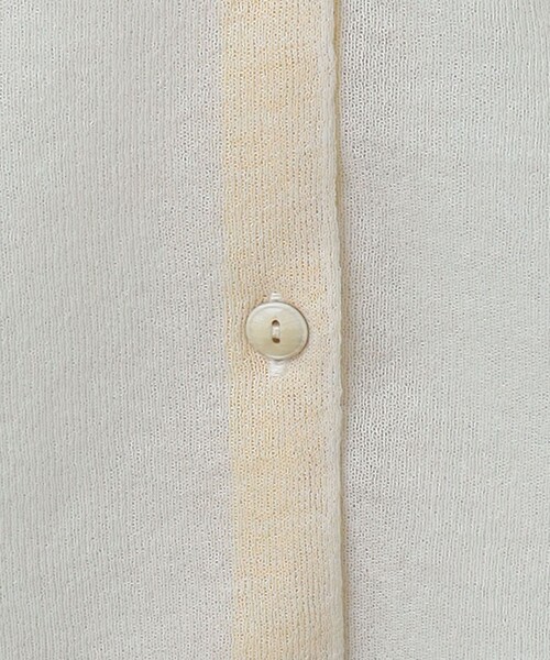 6(ロク)の「<6(ROKU)>シアーカラーポイント ニット シャツカーディガン(カーディガン/ボレロ・レディース・オフホワイト/ダークグレー・FREE)」の12枚目の写真