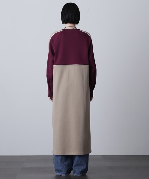 ROSE BUD（ローズバッド）の「ラインカットソーワンピース（ワンピース・レディース・カーキ/ブラック/バーガンディー・ONE SIZE）」の13枚目の写真