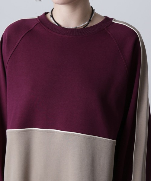 ROSE BUD（ローズバッド）の「ラインカットソーワンピース（ワンピース・レディース・カーキ/ブラック/バーガンディー・ONE SIZE）」の14枚目の写真