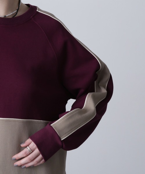 ROSE BUD（ローズバッド）の「ラインカットソーワンピース（ワンピース・レディース・カーキ/ブラック/バーガンディー・ONE SIZE）」の15枚目の写真
