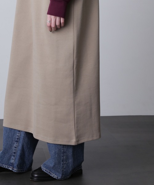 ROSE BUD（ローズバッド）の「ラインカットソーワンピース（ワンピース・レディース・カーキ/ブラック/バーガンディー・ONE SIZE）」の16枚目の写真