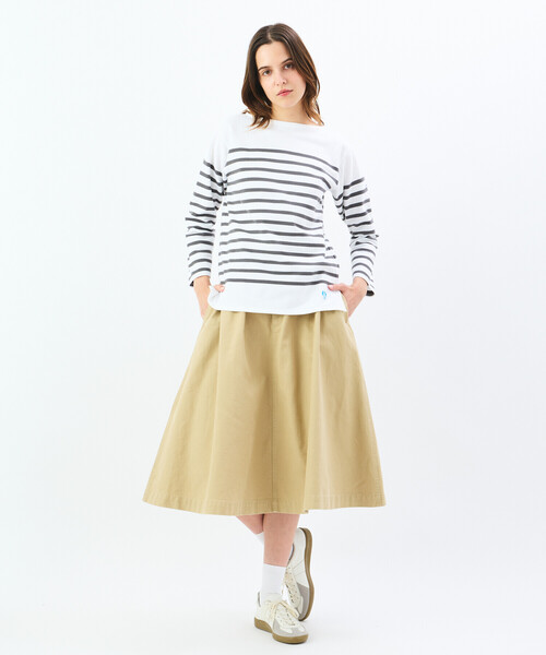ORCIVAL（オーシバル）の「ORCIVAL | ラッセルフレンチセーラーTシャツ WOMEN（Tシャツ/カットソー・レディース・グレー系その他/ブルー系その他/ブルー系その他5・3/2/1/0）」の8枚目の写真