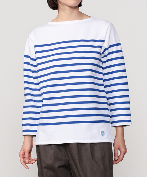 ORCIVAL（オーシバル）の「ORCIVAL | ラッセルフレンチセーラーTシャツ WOMEN（Tシャツ/カットソー・レディース・グレー系その他/ブルー系その他/ブルー系その他5・3/2/1/0）」の2枚目の写真