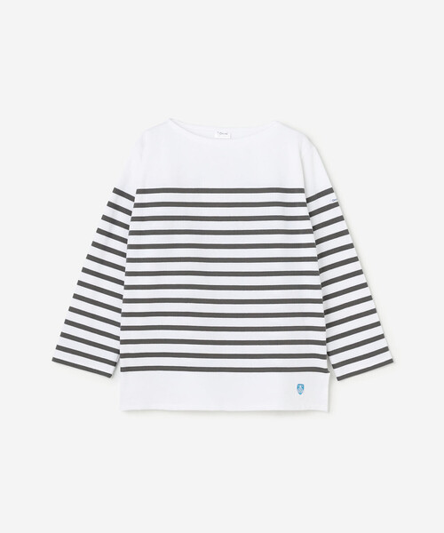 ORCIVAL（オーシバル）の「ORCIVAL | ラッセルフレンチセーラーTシャツ WOMEN（Tシャツ/カットソー・レディース・グレー系その他/ブルー系その他/ブルー系その他5・3/2/1/0）」の9枚目の写真