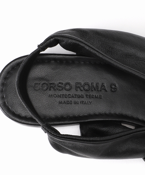 CORSO ROMA,9(コルソローマ)の「【CORSO ROMA 9/コルソローマノーヴェ】 クロスサンダル(サンダル・レディース・ブラック/ベージュ・38/37/36)」の12枚目の写真