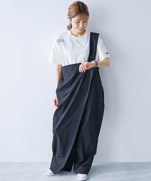 サロペット・オーバーオール・オールインワン maco makoコラボ】親子で使える ワンショルダーサロペット