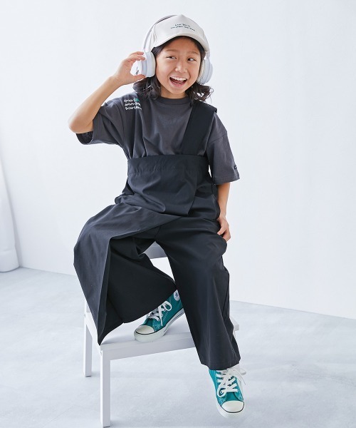makoコラボ】親子で使える ワンショルダーサロペット