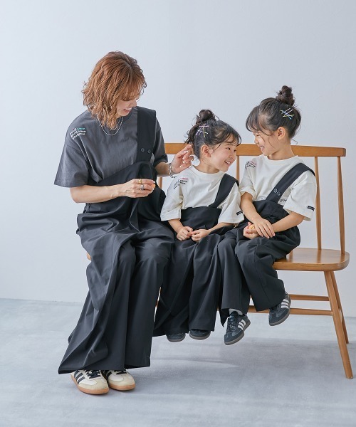 makoコラボ】親子で使える ワンショルダーサロペット