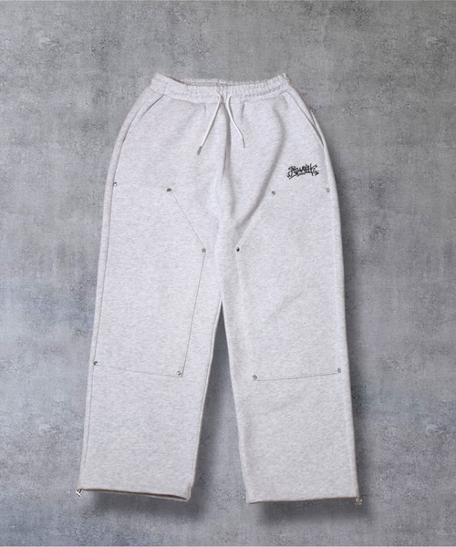 ATMARK(アットマーク)の「《2サイズ展開 / UNISEX 》ATMARKグラフィティ ダブルニー スウェットパンツ ヘビーウェイト(スウェットパンツ・メンズ・ホワイト/ブラック・MEDIUM/LARGE)」の7枚目の写真
