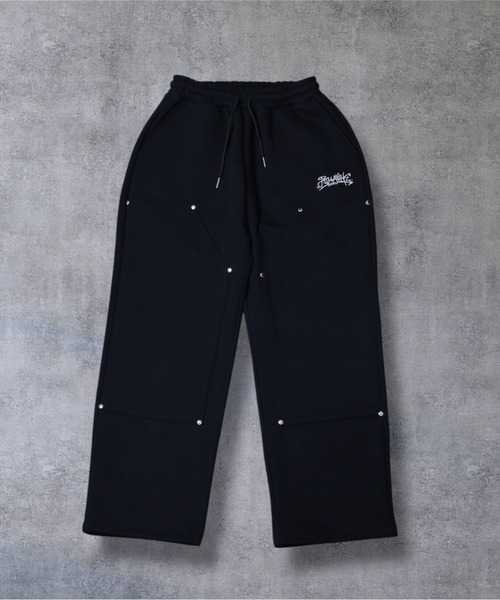 ATMARK(アットマーク)の「《2サイズ展開 / UNISEX 》ATMARKグラフィティ ダブルニー スウェットパンツ ヘビーウェイト(スウェットパンツ・メンズ・ホワイト/ブラック・MEDIUM/LARGE)」の8枚目の写真