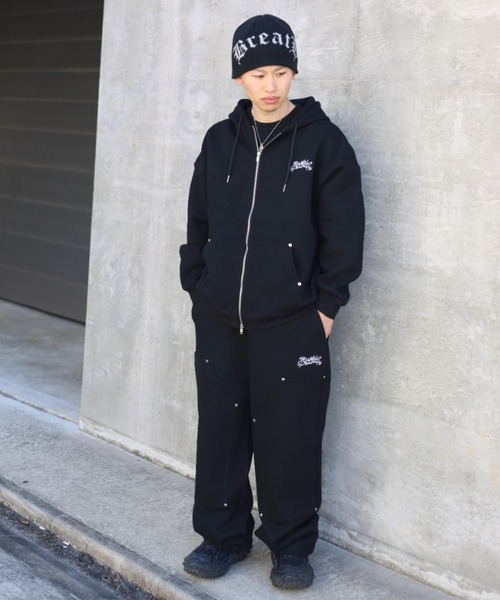 ATMARK(アットマーク)の「《2サイズ展開 / UNISEX 》ATMARKグラフィティ ダブルニー スウェットパンツ ヘビーウェイト(スウェットパンツ・メンズ・ホワイト/ブラック・MEDIUM/LARGE)」の22枚目の写真
