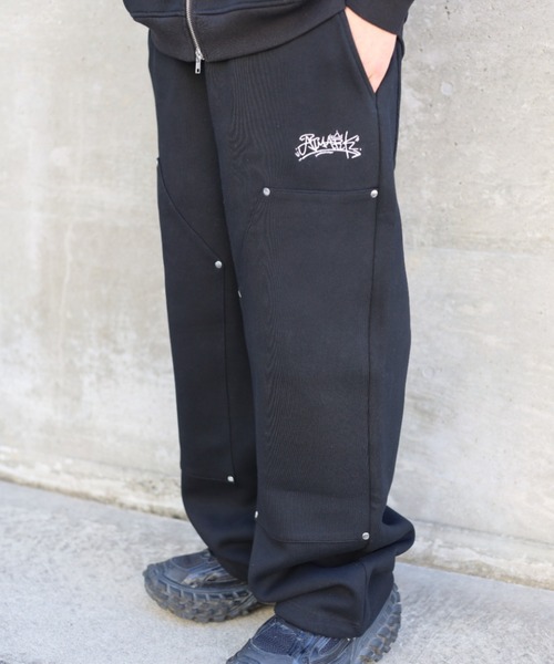 ATMARK(アットマーク)の「《2サイズ展開 / UNISEX 》ATMARKグラフィティ ダブルニー スウェットパンツ ヘビーウェイト(スウェットパンツ・メンズ・ホワイト/ブラック・MEDIUM/LARGE)」の15枚目の写真