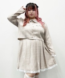 DearMyLoveWhip（ディアマイラブホイップ）の「【大きいサイズ】丸襟レースセーラーセットアップ（セットアップ）」