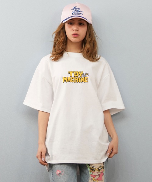 TOY　MACHINE（トイ　マシーン）の「【ユニセックス】TOY MACHINE/トイマシーン オーバーサイズ/バックプリントTシャツ MTMSFST14（Tシャツ/カットソー・レディース・ホワイト/ロイヤルブルー/ブラック・M/L）」の10枚目の写真