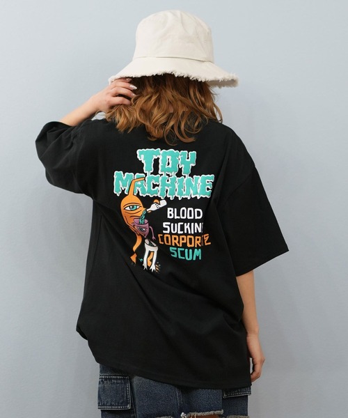 TOY　MACHINE（トイ　マシーン）の「【ユニセックス】TOY MACHINE/トイマシーン オーバーサイズ/バックプリントTシャツ MTMSFST14（Tシャツ/カットソー・レディース・ホワイト/ロイヤルブルー/ブラック・M/L）」の16枚目の写真