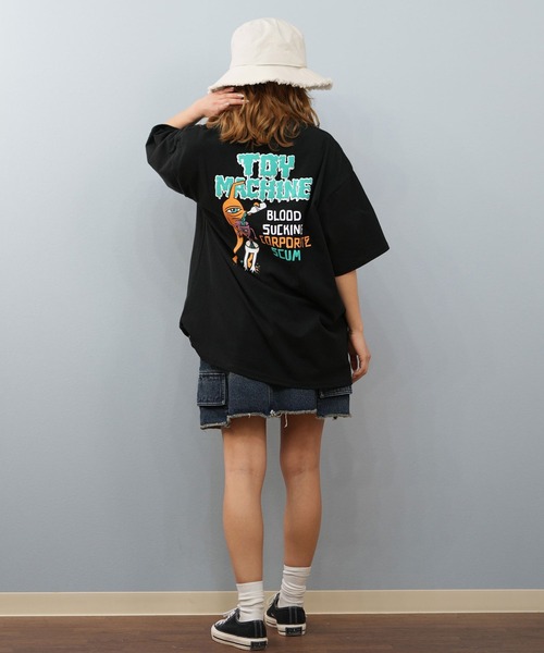 TOY　MACHINE（トイ　マシーン）の「【ユニセックス】TOY MACHINE/トイマシーン オーバーサイズ/バックプリントTシャツ MTMSFST14（Tシャツ/カットソー・レディース・ホワイト/ロイヤルブルー/ブラック・M/L）」の18枚目の写真