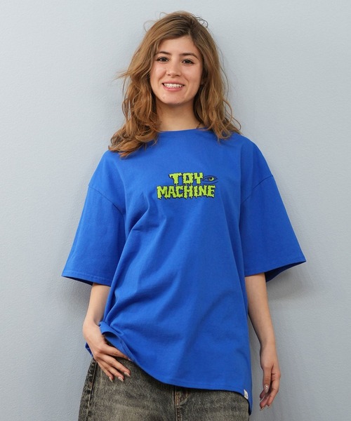 TOY　MACHINE（トイ　マシーン）の「【ユニセックス】TOY MACHINE/トイマシーン オーバーサイズ/バックプリントTシャツ MTMSFST14（Tシャツ/カットソー・レディース・ホワイト/ロイヤルブルー/ブラック・M/L）」の19枚目の写真