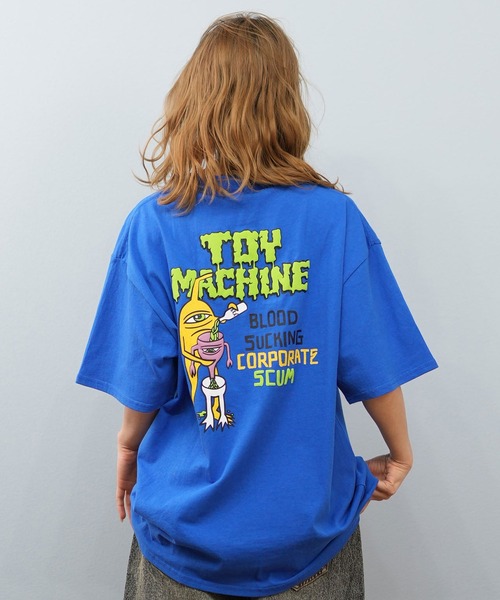 TOY　MACHINE（トイ　マシーン）の「【ユニセックス】TOY MACHINE/トイマシーン オーバーサイズ/バックプリントTシャツ MTMSFST14（Tシャツ/カットソー・レディース・ホワイト/ロイヤルブルー/ブラック・M/L）」の21枚目の写真