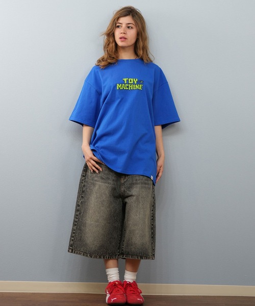TOY　MACHINE（トイ　マシーン）の「【ユニセックス】TOY MACHINE/トイマシーン オーバーサイズ/バックプリントTシャツ MTMSFST14（Tシャツ/カットソー・レディース・ホワイト/ロイヤルブルー/ブラック・M/L）」の22枚目の写真