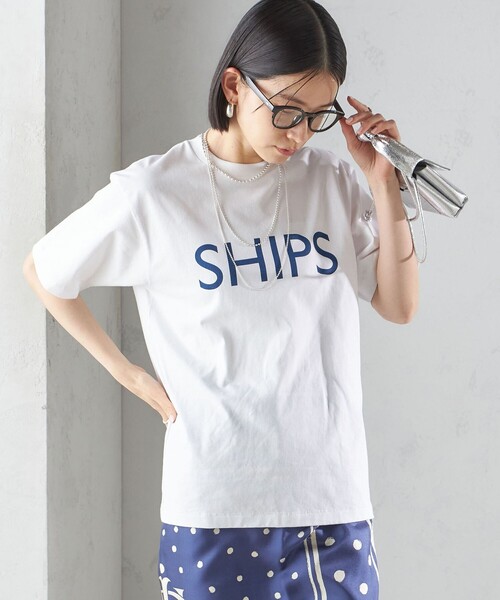 セール】【SHIPS別注】Champion: SHIPS LOGO プリント TEE（T