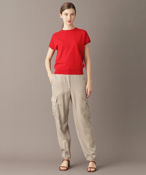 DRESSTERIOR(ドレステリア)の「【定番/洗える】コットンシルク混フレンチスリーブニット(ニット/セーター・レディース・ブルー/ワインレッド/ネイビー・34/36/38)」の10枚目の写真