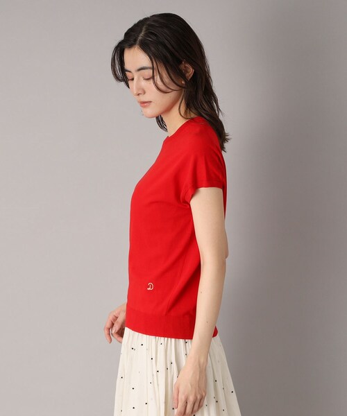 くうさま専用♡ドレステリア　コットンシルク混ボーダー 定番/洗える】コットンシルク混フレンチスリーブニット（ニット