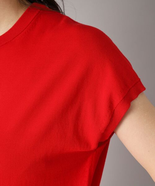 DRESSTERIOR(ドレステリア)の「【定番/洗える】コットンシルク混フレンチスリーブニット(ニット/セーター・レディース・ブルー/ワインレッド/ネイビー・34/36/38)」の19枚目の写真