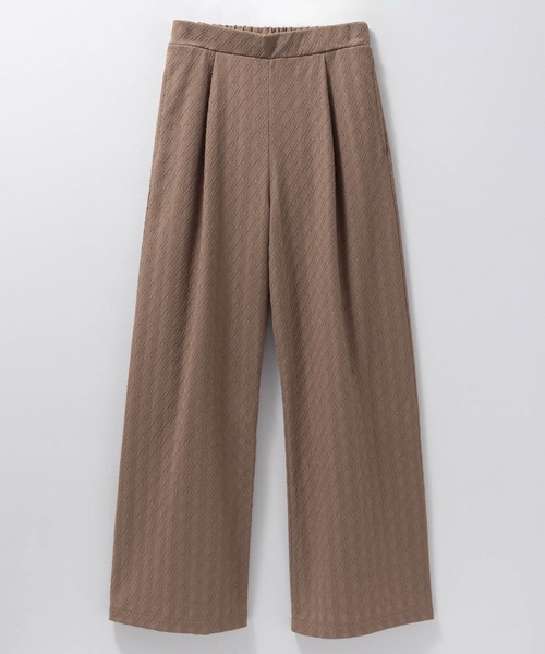 Howdy Marie（ハウディ―マリー）の「Howdy Marieカットジャガード セミワイドパンツ（その他パンツ・レディース・ブラック/ブラウン・M/L）」の13枚目の写真