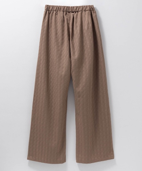 Howdy Marie（ハウディ―マリー）の「Howdy Marieカットジャガード セミワイドパンツ（その他パンツ・レディース・ブラック/ブラウン・M/L）」の14枚目の写真